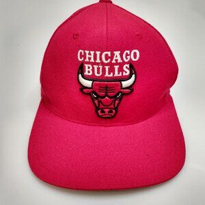 Chicago Bulls Red Mitchell & Ness Hardwood Classics Wool Hat Cap Snapback NBA